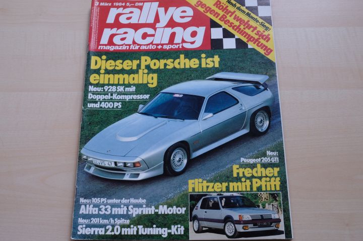 Deckblatt Rallye Racing (03/1984)